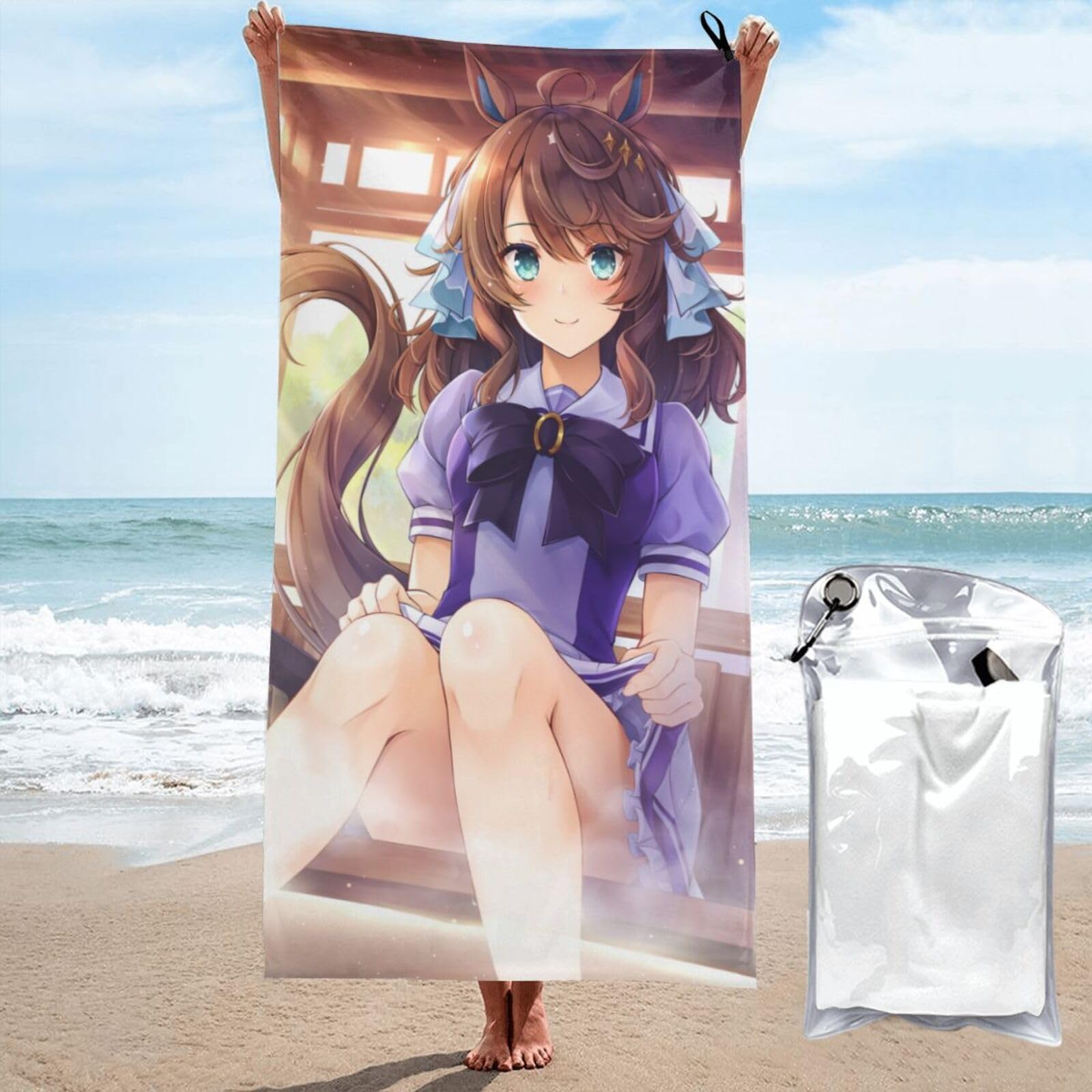 Amazon.co.jp: バスタオル ウマ娘 デアリングタクト お肌に